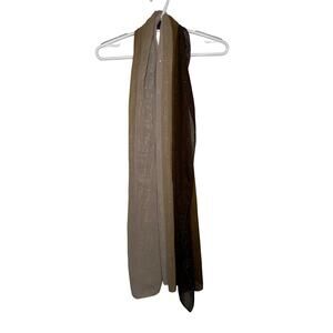 Womens sparkly brown neutral ombre scarf fairy grunge gobblincore broomstick y2k
